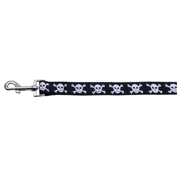 Mirage Pet Products 0.62 in. Wide 6 ft. Long Skulls Nylon Dog Leash 125-073 5806